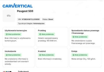 Peugeot 508 I SW Facelifting 2.0 BlueHDi 180KM 2015 Peugeot 508 Peugeot 508 BlueHDi FAP 180 Automatik StopampStart Allure 2.0, zdjęcie 33