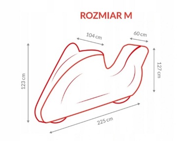 Pokrowiec Plandeka na motocykl z kufrem PRODUKT PL