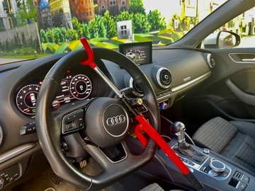 ЗАМОК РУЛЕВОГО КОЛЕСА АВТОМОБИЛЯ ПРОТИВОУГОННЫЙ