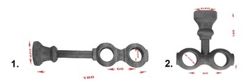 Деревянный карниз fi 28 5,1 м двойной 510 см