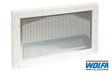 OKNO VEKA GOSPODARCZE PIWNICZNE GARAŻOWE INWENTARSKIE WOLFA 70x40 BRĄZ