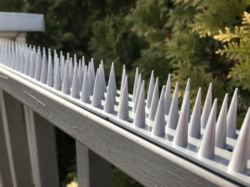 ПОЛОСКА ВЫСОТОЙ 3СМ ДЛЯ ПТИЦ, ГОЛУБЕЙ, КОШЕК, КУЗНИЦ, ИСКРЫ, ДЛИННАЯ. 50 см ЧЕРНЫЙ ЦВЕТ