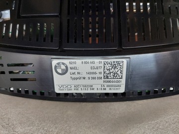 BMW 5 G30 G31 PŘÍSTROJOVÁ DESKA BUDÍKY ORIGINÁLNÍ EVROPA 9398058