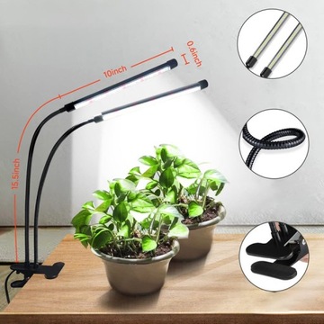 2 x лампа для выращивания растений, 40 светодиодных панелей, таймер + водонепроницаемый пульт дистанционного управления