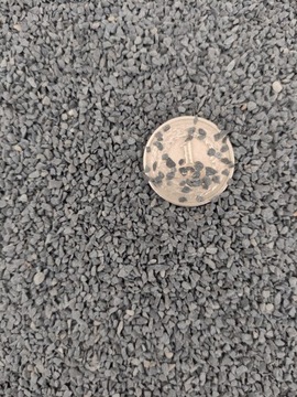 Czarny marmur żwirek piasek grafitowy naturalny do szkła akwarium fi.1-2mm