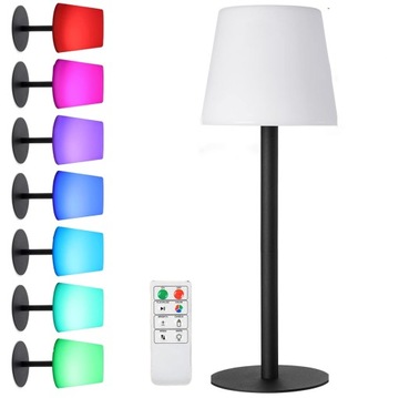 BEZPRZEWODOWA LAMPA BIURKOWA RGB PULPIT WODOODPORNA LAMPKA NOCNA
