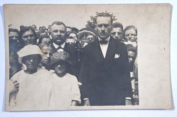 STARA FOTOGRAFIA KOŚCIÓŁ PIASKI WIELKIE 1923