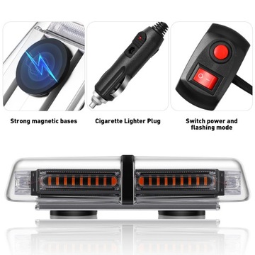 СВЕТ НА КРЫШЕ АВТОМОБИЛЯ С 54 СВЕТОДИОДАМИ - ВЫСОКАЯ ЯРКОСТЬ, СИГНАЛИЗАЦИЯ