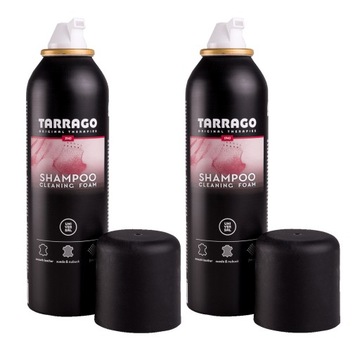 2x Tarrago Pianka Czyszcząca do Czyszczenia Obuwia Szampon do Butów 200 ml