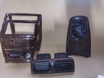 Mitsubishi Galant 98-05 ramka dekor drewno kpl.
