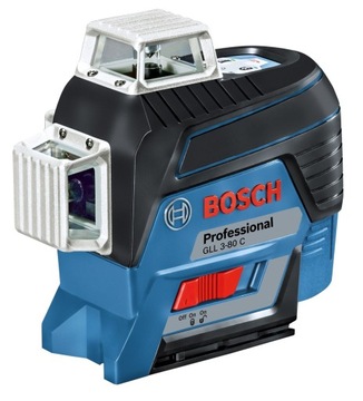 Линейный лазер Bosch GLL 3-80C + LR7 + аккумулятор GBA 12 В 2,0 Ач