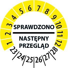 Наклейка техосмотр, световой индикатор 40 мм/30 шт.