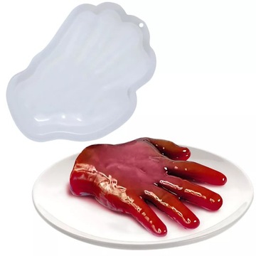 Foremka Forma ludzka DŁOŃ RĘKA na galaretkę HALLOWEEN 27cm
