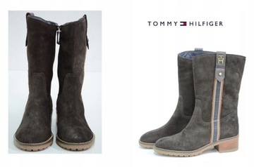 WHITNEY 2B R37 X21 KOZAKI BRĄZOWE TOMMY HILFIGER