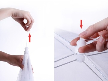 МОСКИТНАЯ СЕТКА-СЕТКА-ЗОНТ ДЛЯ ЕДЫ 4 ШТ.