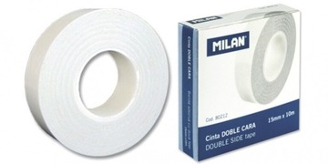 Taśma dwustronna Milan 15mm x 10m przeźroczysta