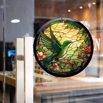 Наклейка на окно, украшение для окна, простая установка, ПВХ, стиль «Колибри», C