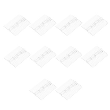 ZAWIASY PLASTIKOWE MINI AKRYLOWA SKRZYNIA 10 SZT
