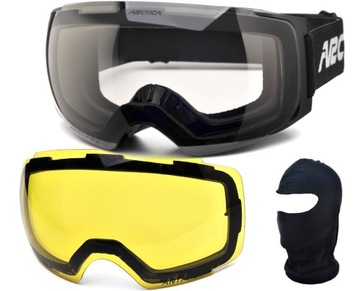 ARCTICA GOGLE G-105FP + ŻÓŁTA SZYBA WYMIENNA ROZJAŚNIAJĄCA FOTOCHROMOWE