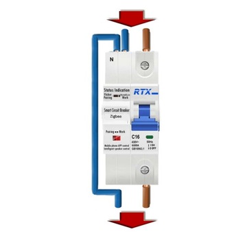 Bezpiecznik sterowany 1x 16A ZigBee TUYA Pomiar En