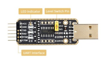USB-UART преобразователь CH343G 5В 3,3В 2,5В 1,8В