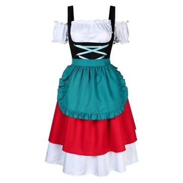 Strój bawarski czerwony oktoberfest bawaria r. 34/S
