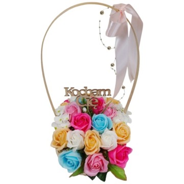 Букет подарочная корзина мыльные розы АРОМАТНЫЙ ПОДАРОК ​​НА ДЕНЬ РОЖДЕНИЯ ТОППЕР ПИК