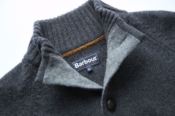 BARBOUR__SWETER MĘSKI 100% LAMBSWOOL HALF BUTTON__XL