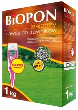 BIOPON Nawóz GRANULAT Jesienny do Trawników 1kg