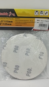 круглая наждачная бумага 5шт х 60 + 5шт х 80