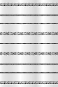 Zasłonka prysznicowa txt 180x200cm biały+czarny Bisk Mondo kólka w kompleci