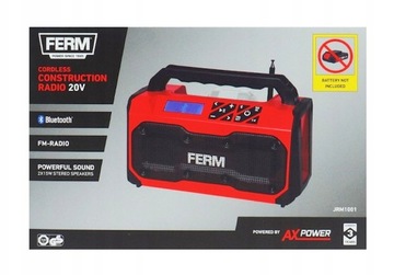 RADIO BUDOWLANE AKUMULATUROWE BLUETOOTH FERM