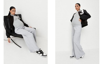 1J 23 MISSGUIDED SPODNIE JOGGERSY SZARE 38