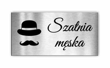 TABLICZKA na drzwi SZATNIA toaleta WC 10x5 cm 2szt