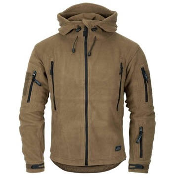 Bluza Męska Polarowa Polar Kurtka Helikon Patriot Gruba i Ciepła Coyote L