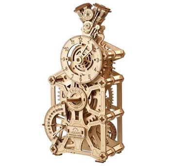 Puzzle 3D Engine Clock Ugears MODEL MECHANICZNY drewniany z silnikiem