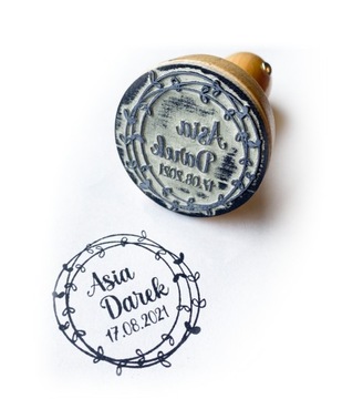 STEMPEL PIECZĄTKA NA ŚLUB PIECZĘĆ ŚLUBNA WESELE 40
