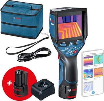 Bosch Professional GTC 400 C Kamera Termowizyjna 2x Aku Ładowarka Torba