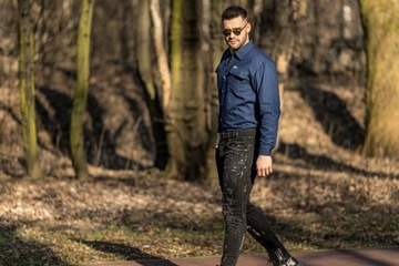 МУЖСКАЯ ДЖИНСОВАЯ РУБАШКА - ХЛОПОК - No2 - XXL