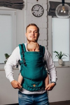 Эргон-рюкзак для ребенка. LennyLamb LennyUpGrade: Изумрудный