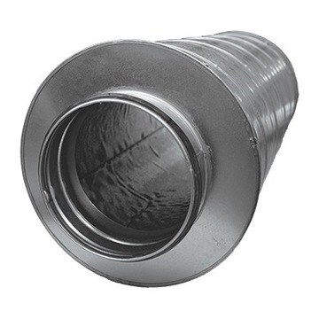 Tłumik akustyczny fi 125 dł. 600 otulina 50mm