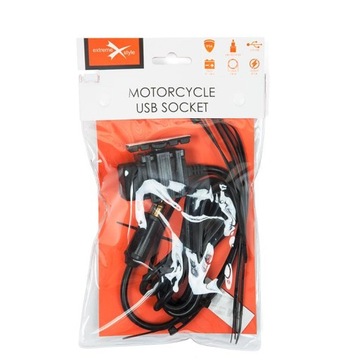 ЗАРЯДНОЕ УСТРОЙСТВО ДЛЯ МОТОЦИКЛА – DIN ДЛЯ BMW – 2 X USB 3,1 А
