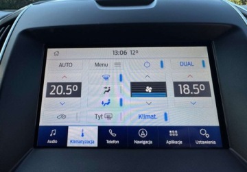 Ford Edge II SUV Facelifting 2.0 EcoBlue Bi-Turbo 238KM 2020 Ford Edge VIGNALE 238ps Bi Led Pamieci Wentyle Alu20 Kamery Gwarancja 2.0, zdjęcie 25