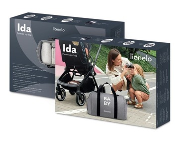 СУМКА ДЛЯ КОЛЯСКИ LIONELO УНИВЕРСАЛЬНАЯ IDA MOMMY BAG СЕРЫЙ БЕТОН