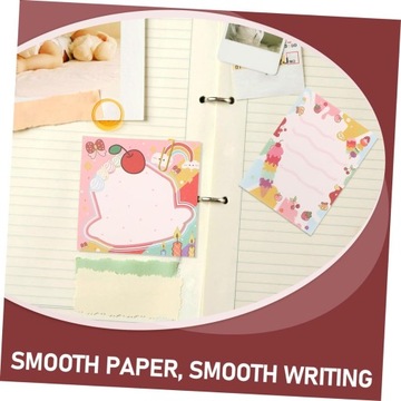 4 милых блокнота для заметок, красочные липкие заметки, настенный портативный нет