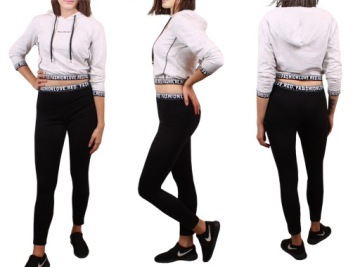 Комплект для фитнеса, спортивный костюм, СВИТШОТ, черный, 310 L/XL