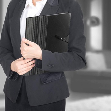 Складная папка для документов с 24 отделениями, вместительная.