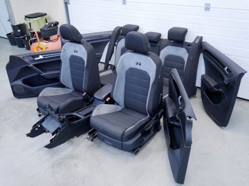 VW GOLF VII R R20 5D fotele kanapy komplet kubełki