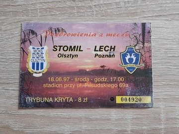 Stomil Olsztyn - Lech Poznań , 1997 rok