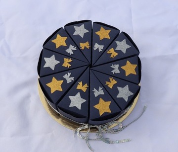 Торт «Спасибо» из бумаги, 10 шт, готовые блестки